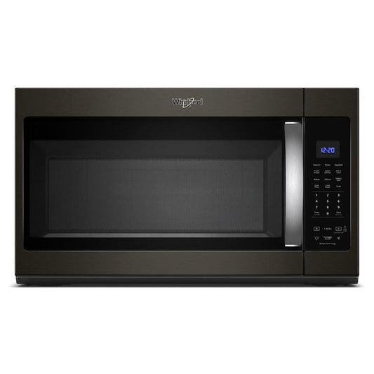Whirlpool 1.9-cu ft 29.88-in Over-the-Range Microwave with Sensor Cooking ( Fingerprint Resistant Black Stainless )