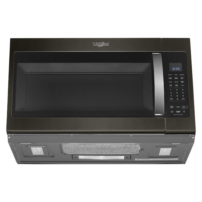 Whirlpool 1.9-cu ft 29.88-in Over-the-Range Microwave with Sensor Cooking ( Fingerprint Resistant Black Stainless )