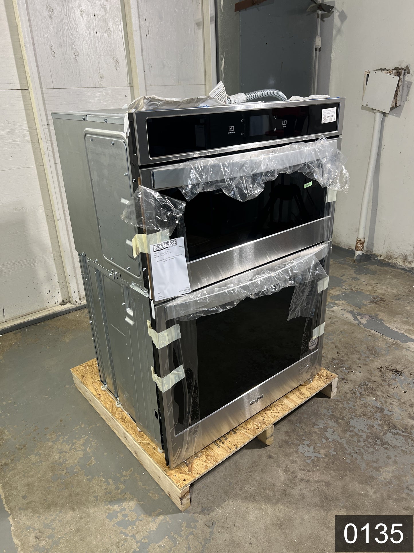 Whirlpool 30 inch Self + Steam Cleaning Smart Compatible Microwave Wall Oven Combo ( Stainless Steel )