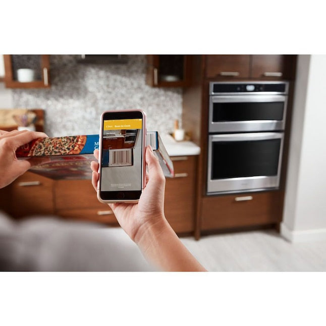 Whirlpool 30 inch Self + Steam Cleaning Smart Compatible Microwave Wall Oven Combo ( Stainless Steel )