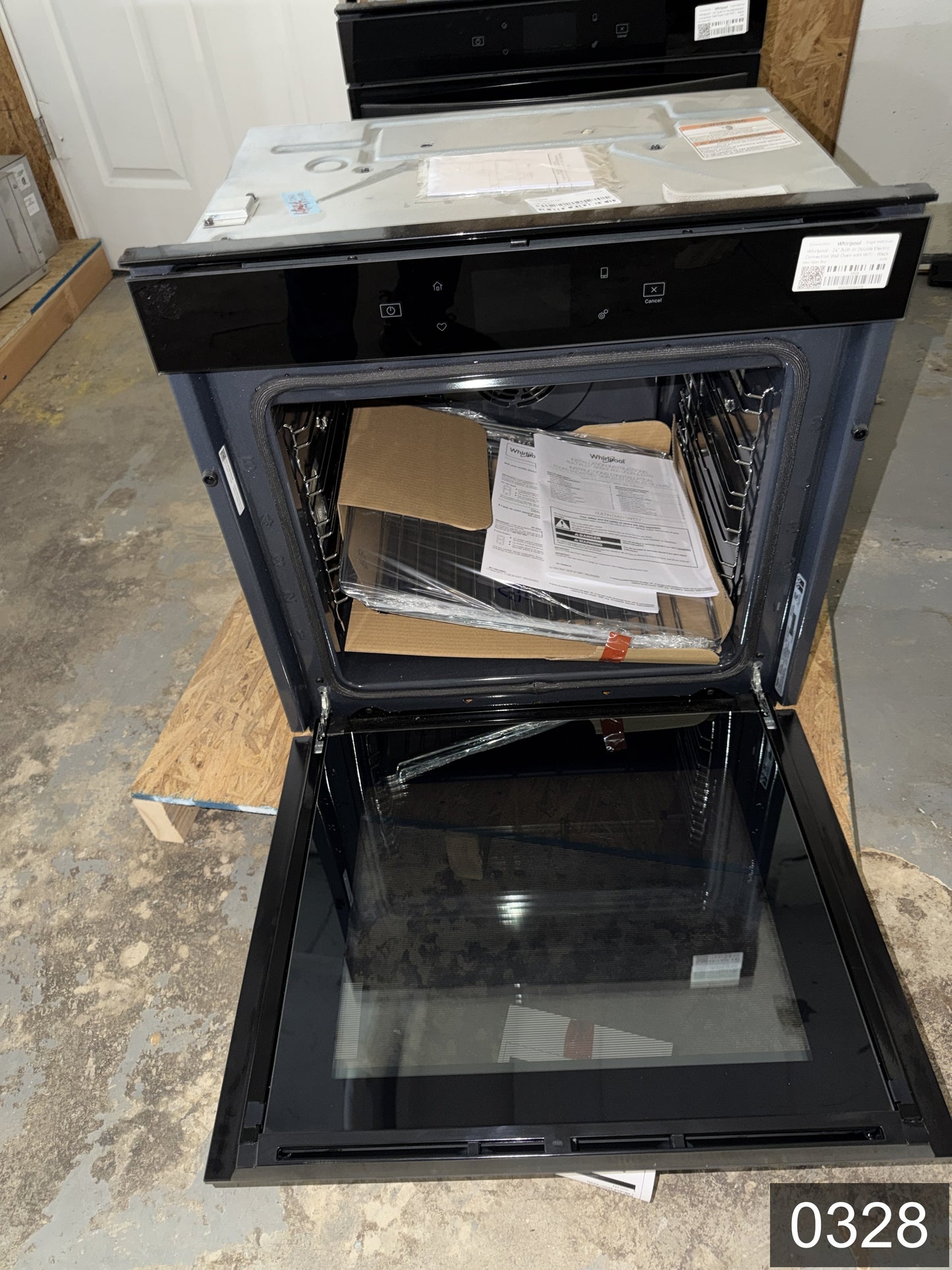 Whirlpool 24 inch Smart Compatible Double Electric Wall Oven with Self-cleaning ( Black )