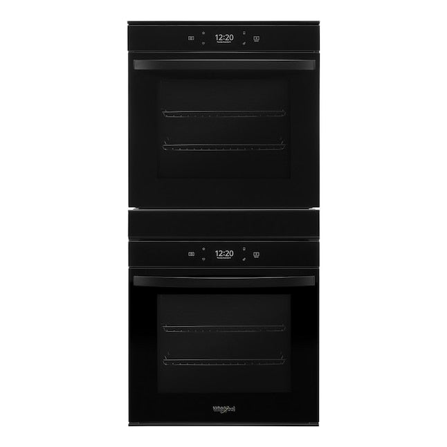 Whirlpool 24 inch Smart Compatible Double Electric Wall Oven with Self-cleaning ( Black )