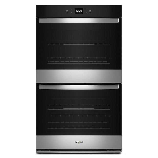 Whirlpool 30 inch Smart Compatible Double Electric Wall Oven with Air Fry Self-cleaning ( Fingerprint Resistant Stainless Steel )