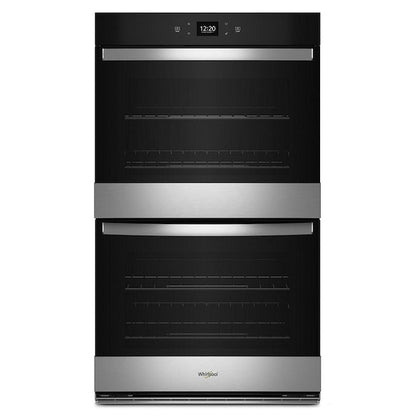 Whirlpool 30 inch Smart Compatible Double Electric Wall Oven with Air Fry Self-cleaning ( Fingerprint Resistant Stainless Steel )