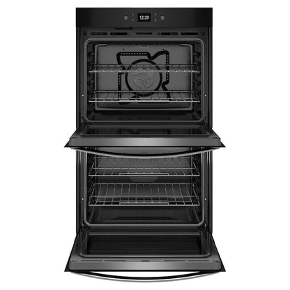 Whirlpool 30 inch Smart Compatible Double Electric Wall Oven with Air Fry Self-cleaning ( Fingerprint Resistant Stainless Steel )