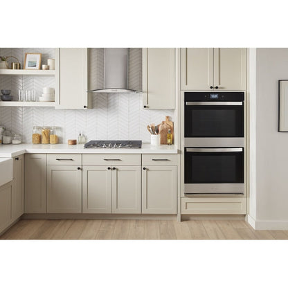 Whirlpool 30 inch Smart Compatible Double Electric Wall Oven with Air Fry Self-cleaning ( Fingerprint Resistant Stainless Steel )