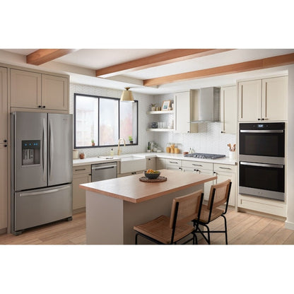 Whirlpool 30 inch Smart Compatible Double Electric Wall Oven with Air Fry Self-cleaning ( Fingerprint Resistant Stainless Steel )