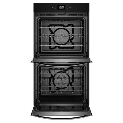 Whirlpool 30 inch Smart Compatible Double Electric Wall Oven with Air Fry Self-cleaning ( Fingerprint Resistant Stainless Steel )