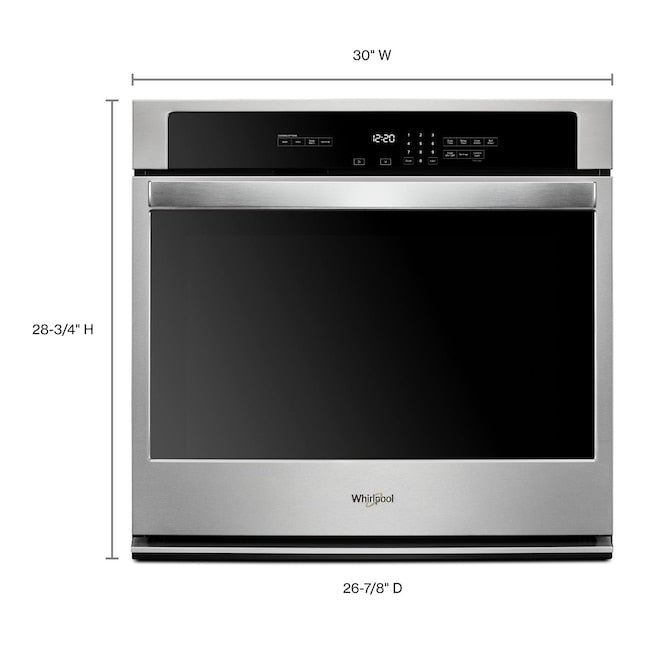 Whirlpool 30 inch Single Electric Wall Oven Self-cleaning ( Stainless steel )