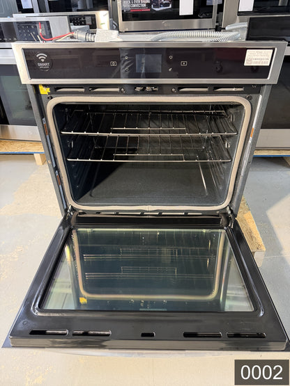 Whirlpool Smart 30 inch Smart Compatible Single Electric Wall Oven Self-cleaning ( Stainless steel )