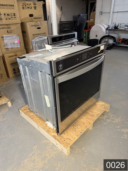 Whirlpool Smart 30 inch Smart Compatible Single Electric Wall Oven Self-cleaning ( Stainless steel )