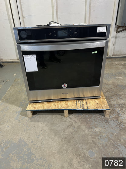 Whirlpool Smart 30 inch Smart Compatible Single Electric Wall Oven Self-cleaning ( Stainless steel )