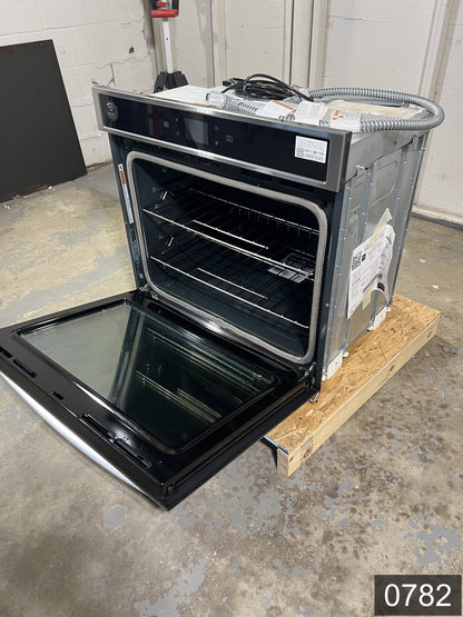 Whirlpool Smart 30 inch Smart Compatible Single Electric Wall Oven Self-cleaning ( Stainless steel )