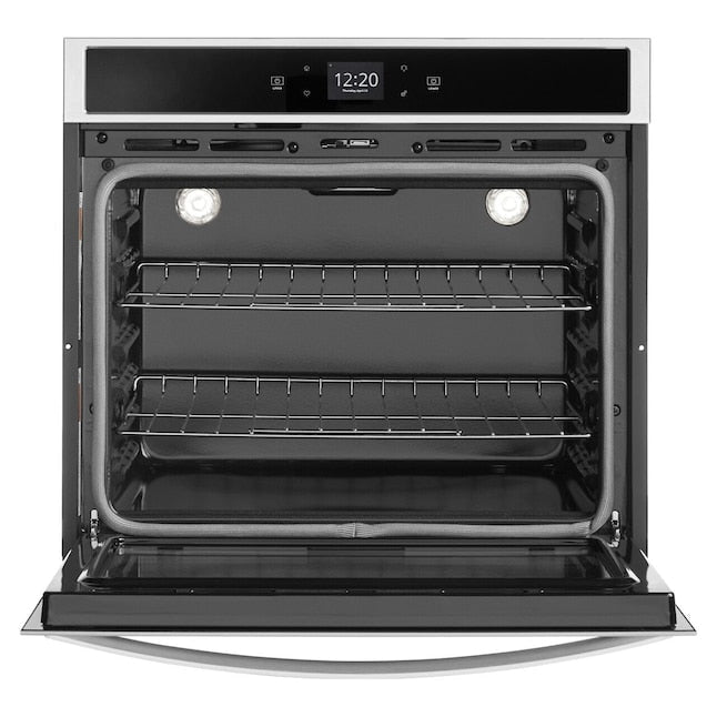 Whirlpool Smart 30 inch Smart Compatible Single Electric Wall Oven Self-cleaning ( Stainless steel )
