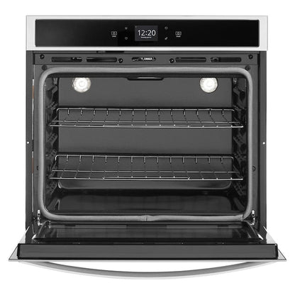 Whirlpool Smart 30 inch Smart Compatible Single Electric Wall Oven Self-cleaning ( Stainless steel )
