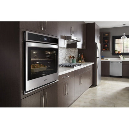 Whirlpool Smart 30 inch Smart Compatible Single Electric Wall Oven Self-cleaning ( Stainless steel )