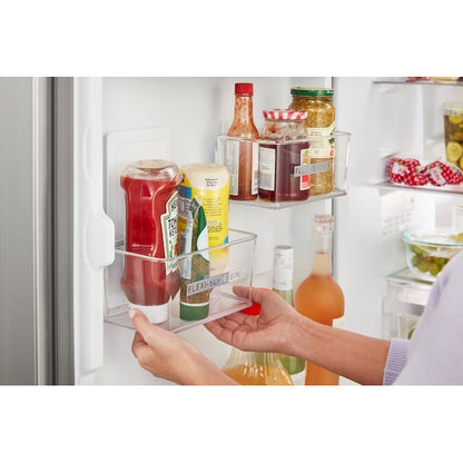 Whirlpool Garage-Ready 12.9-cu ft Counter-Depth 24-in Wide Bottom-Freezer Refrigerator Ice Maker Optional (sold separately) ( Fingerprint Resistant Stainless Finish ) Garage Ready ENERGY STAR Certified