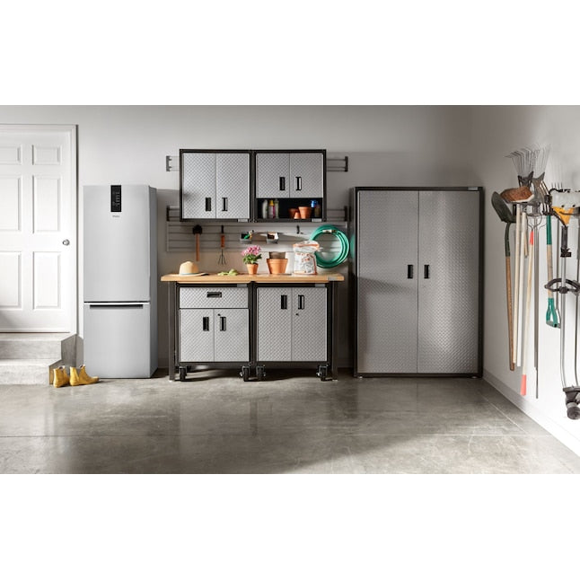 Whirlpool Garage-Ready 12.9-cu ft Counter-Depth 24-in Wide Bottom-Freezer Refrigerator Ice Maker Optional (sold separately) ( Fingerprint Resistant Stainless Finish ) Garage Ready ENERGY STAR Certified