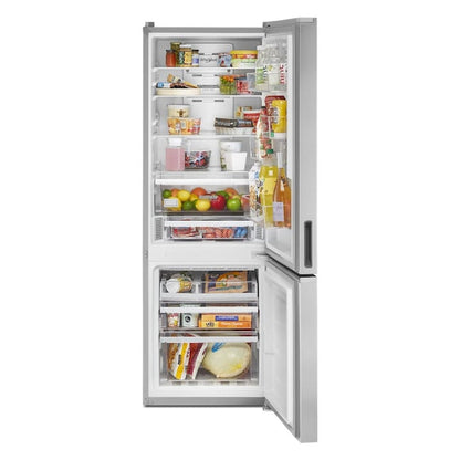 Whirlpool Garage-Ready 12.9-cu ft Counter-Depth 24-in Wide Bottom-Freezer Refrigerator Ice Maker Optional (sold separately) ( Fingerprint Resistant Stainless Finish ) Garage Ready ENERGY STAR Certified
