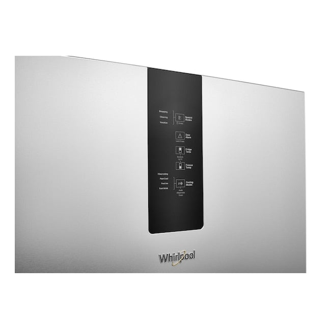Whirlpool Garage-Ready 12.9-cu ft Counter-Depth 24-in Wide Bottom-Freezer Refrigerator Ice Maker Optional (sold separately) ( Fingerprint Resistant Stainless Finish ) Garage Ready ENERGY STAR Certified