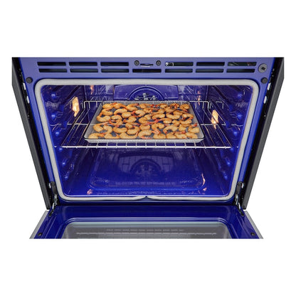 LG Air Fry with Easy Clean 30 inch Smart Compatible Single Electric Wall Oven with Air Fry Single-fan and Self-cleaning ( PrintProof Stainless Steel )