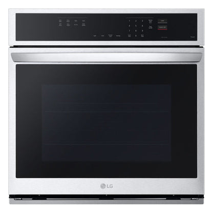 LG Air Fry with Easy Clean 30 inch Smart Compatible Single Electric Wall Oven with Air Fry Single-fan and Self-cleaning ( PrintProof Stainless Steel )