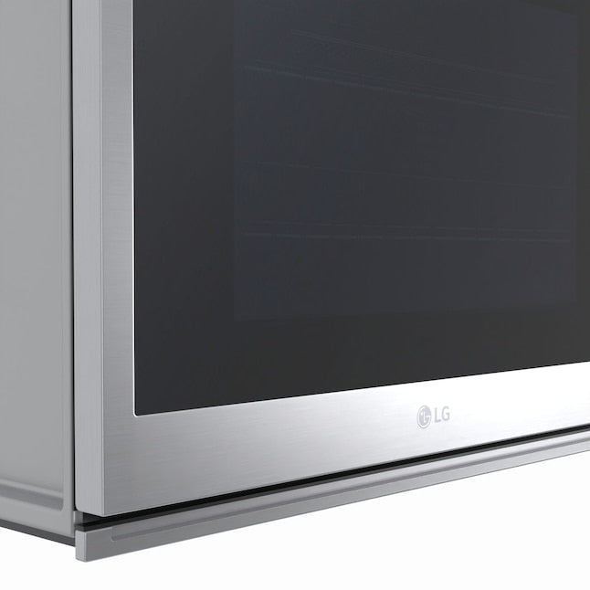 LG Air Fry with Easy Clean 30 inch Smart Compatible Single Electric Wall Oven with Air Fry Single-fan and Self-cleaning ( PrintProof Stainless Steel )