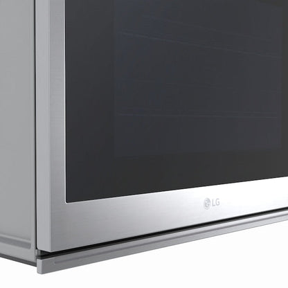 LG Air Fry with Easy Clean 30 inch Smart Compatible Single Electric Wall Oven with Air Fry Single-fan and Self-cleaning ( PrintProof Stainless Steel )