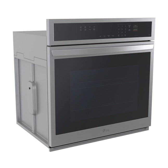 LG Air Fry with Easy Clean 30 inch Smart Compatible Single Electric Wall Oven with Air Fry Single-fan and Self-cleaning ( PrintProof Stainless Steel )