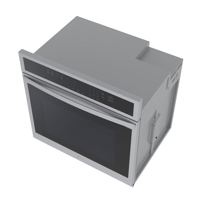 LG Air Fry with Easy Clean 30 inch Smart Compatible Single Electric Wall Oven with Air Fry Single-fan and Self-cleaning ( PrintProof Stainless Steel )