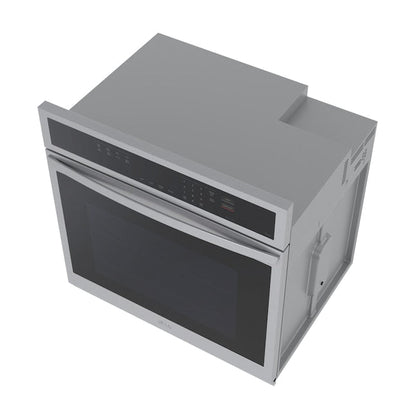 LG Air Fry with Easy Clean 30 inch Smart Compatible Single Electric Wall Oven with Air Fry Single-fan and Self-cleaning ( PrintProof Stainless Steel )