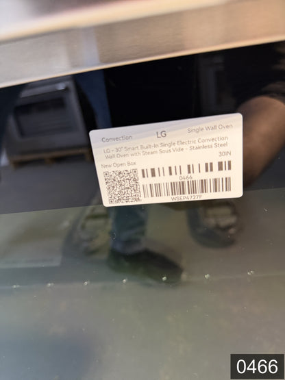 LG 30 inch Smart Compatible Single Electric Wall Oven with Air Fry Single-fan and Self-cleaning ( Printproof Stainless Steel )