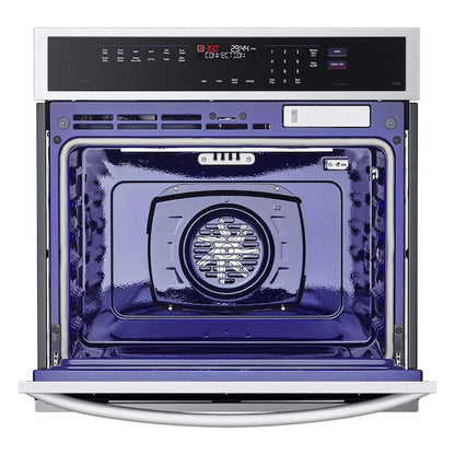 LG 30 inch Smart Compatible Single Electric Wall Oven with Air Fry Single-fan and Self-cleaning ( Printproof Stainless Steel )