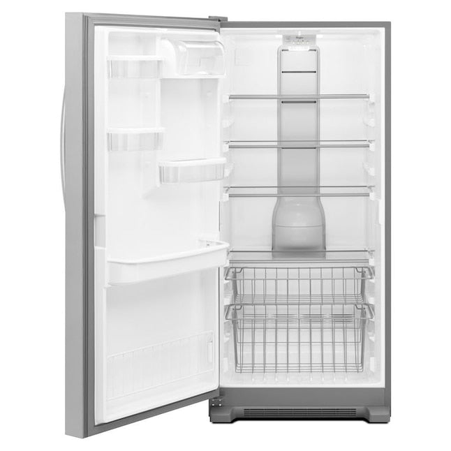 Whirlpool SideKick 17.7-cu ft Frost-free Upright Freezer ( Monochromatic Stainless Steel )