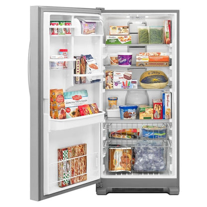 Whirlpool SideKick 17.7-cu ft Frost-free Upright Freezer ( Monochromatic Stainless Steel )