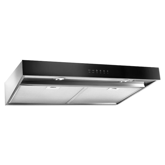 Whirlpool 30 inch Convertible 350.0-CFM Recirculating Stainless Steel Under Cabinet Range Hood with Charcoal Filter