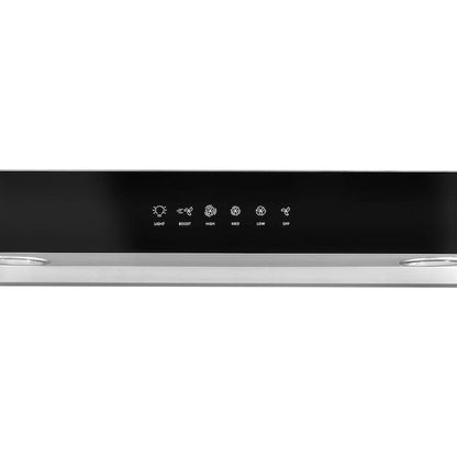 Whirlpool 30 inch Convertible 350.0-CFM Recirculating Stainless Steel Under Cabinet Range Hood with Charcoal Filter