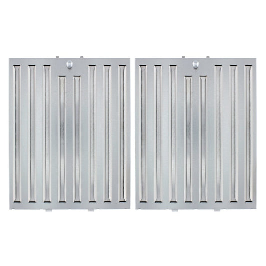 Zephyr Wall-Mounted range hood Baffle filter 2 -Pack Stainless Steel