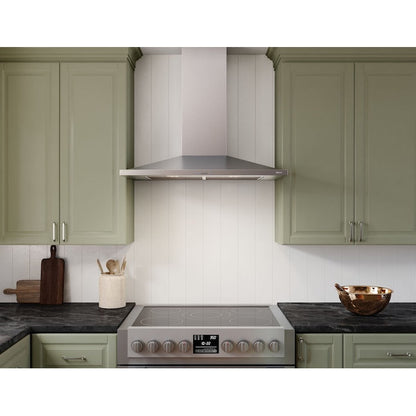 Zephyr 30 inch Convertible 600-CFM Stainless Steel Wall-Mounted Range Hood