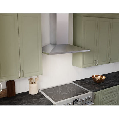 Zephyr 30 inch Convertible 600-CFM Stainless Steel Wall-Mounted Range Hood