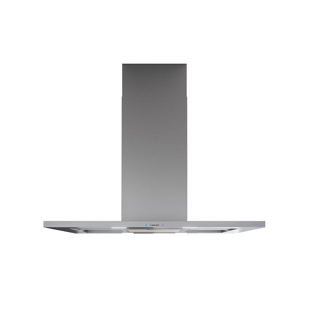 Zephyr 36 inch Convertible 600-CFM Stainless Steel + Glass Island Range Hood