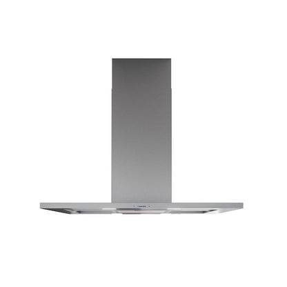 Zephyr 36 inch Convertible 600-CFM Stainless Steel + Glass Island Range Hood
