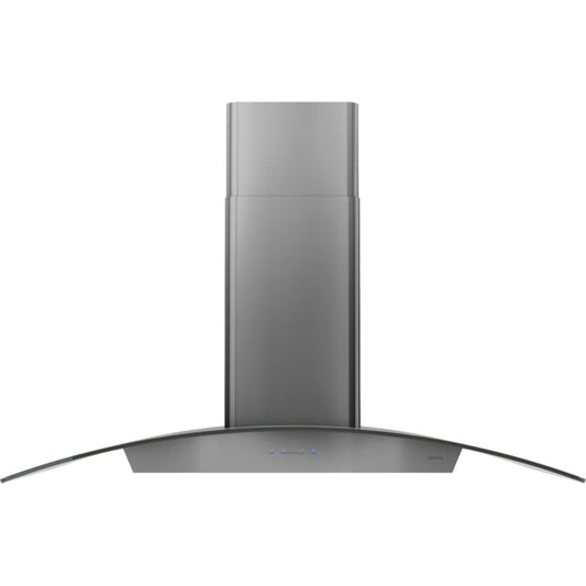 Zephyr 36 inch Convertible 600-CFM Black Stainless Steel Island Range Hood