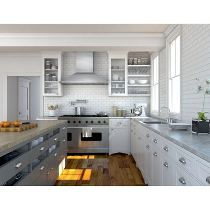 Zephyr 48 inch Ducted 1200-CFM Stainless Steel Wall-Mounted Range Hood